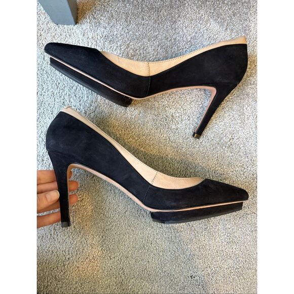 NWOB Loeffler Randall suede Aline pump, Sz 8.5 $395 - Picture 6 of 7
